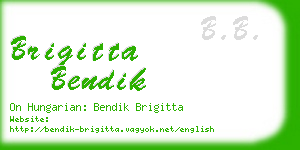 brigitta bendik business card